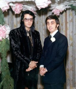 George Klein (r) with Elvis Presley.  (PRNewsFoto/Dr. Paul Christo)